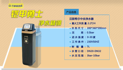 德国汉斯希尔中央净水器WS-3002-19 为全家构建健康水防线
